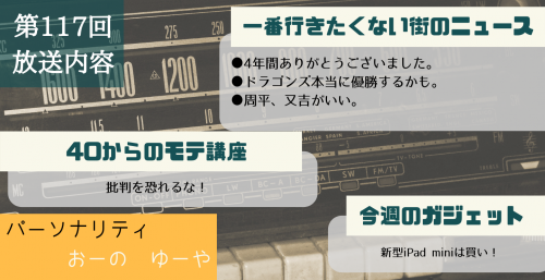 ラジオ117回概要