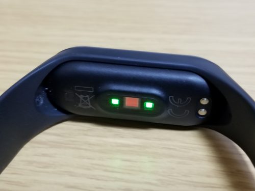 Mi Band 4心拍数計測部分