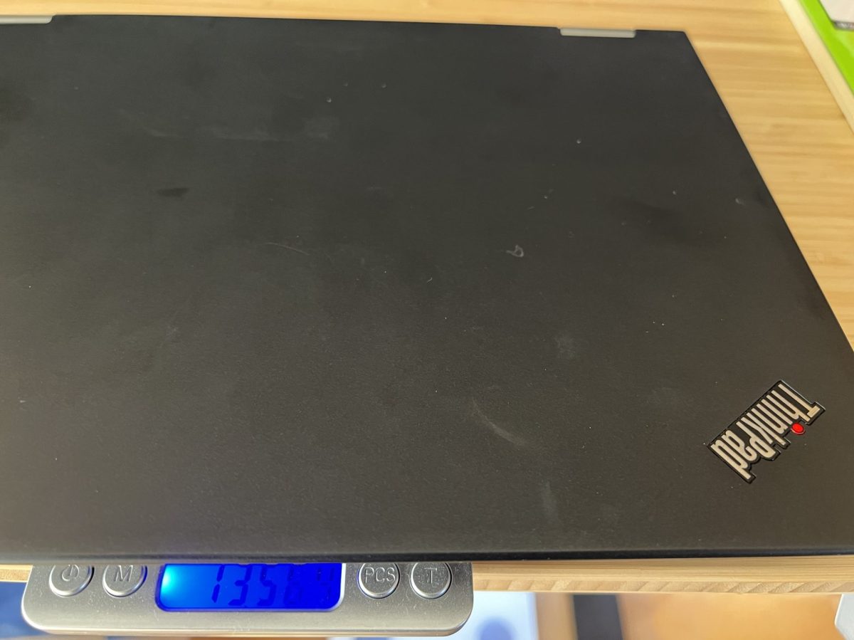 ThinkPad Yoga 260の重さ1356g