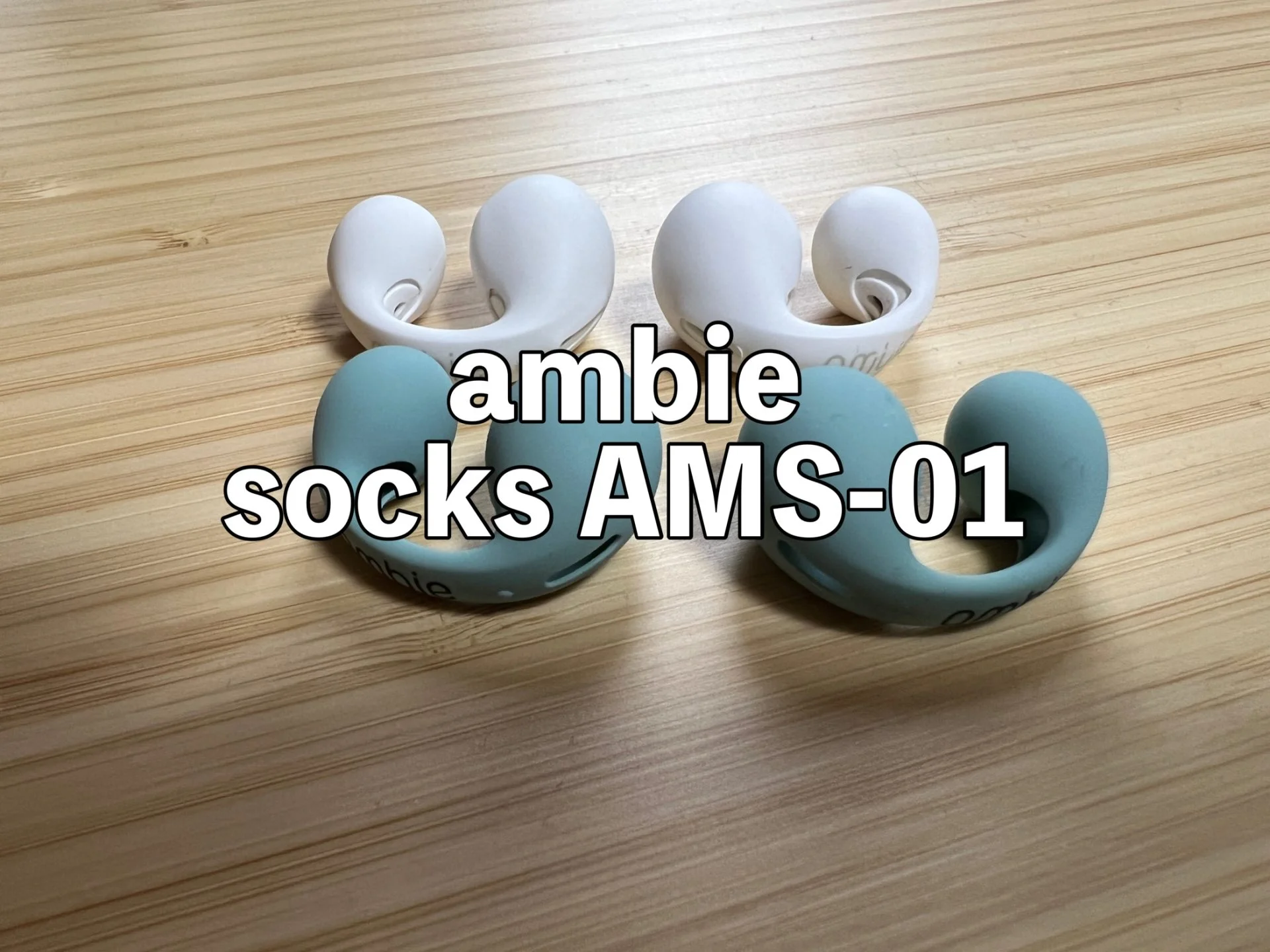 ambie ソックス ブラック AM-TW01 socks