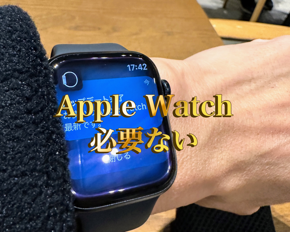 アイキャッチApple Watch必要ない